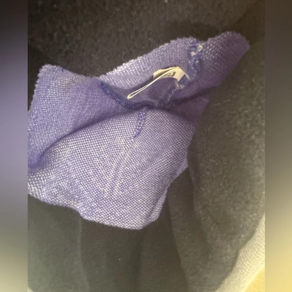 Patagonia Beanie Hat, snowflake design with small tassel top.